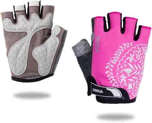 VEBE Women's Biking Cycling Gloves Non-Slip Shockproof Short Finger Gloves Outdoor Riding Mountain Bike Gloves in Saudi Arabia