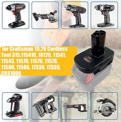محول بطارية USB لديوالت ولميلووكي إلى محول بطارية حرفي، مناسب لديوالت 18 فولت-20 فولت ولبطاريات ليثيوم ميلووكي 18 فولت M18، يعمل مع أداة لاسلكية من سلسلة Craftsman C3 19.2 فولت in Saudi Arabia