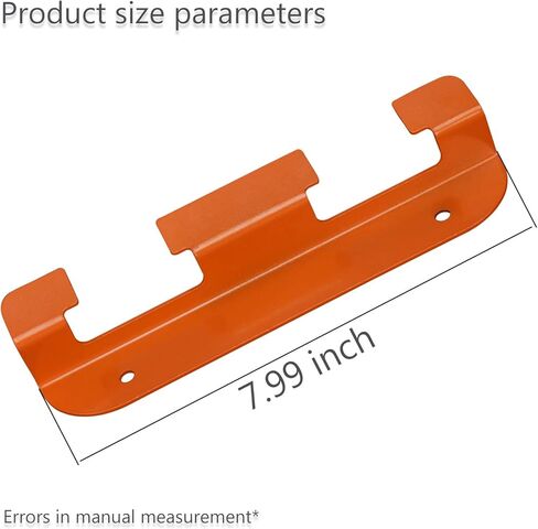 (عبوتان) حامل تخزين البطارية لبطارية بلاك آند ديكر 20 فولت، حامل بطارية مثبت على الحائط، فتحات بطاريات سميكة من الحديد المطاوع شديدة التحمل، يناسب تخزين المرآب وورش العمل والأرفف - فتحتان برتقاليتان in Kuwait