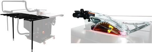 SawStop Folding Outfeed Table, Black in Saudi Arabia