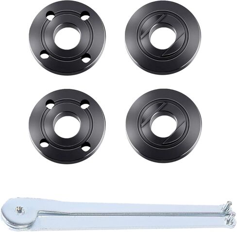 8 قطع من صواميل شفة طاحونة الزوايا 4 بوصات مناسبة لجميع 4-1/2 بوصة مع مفتاح ربط قابل للتعديل لاستبدال شفة طاحونة زاوية ماكيتا وريوبي وديوالت وميلووكي والحرفيين in Kuwait