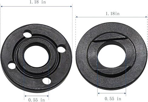 8 قطع من صواميل شفة طاحونة الزوايا 4 بوصات مناسبة لجميع 4-1/2 بوصة مع مفتاح ربط قابل للتعديل لاستبدال شفة طاحونة زاوية ماكيتا وريوبي وديوالت وميلووكي والحرفيين in Kuwait