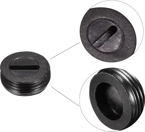 MECCANIXITY Carbon Brush Holder Cap Motor Electric Brush Plastic Cover Thread Black 12mm OD 6.7mm Height, Pack of 20 in Saudi Arabia