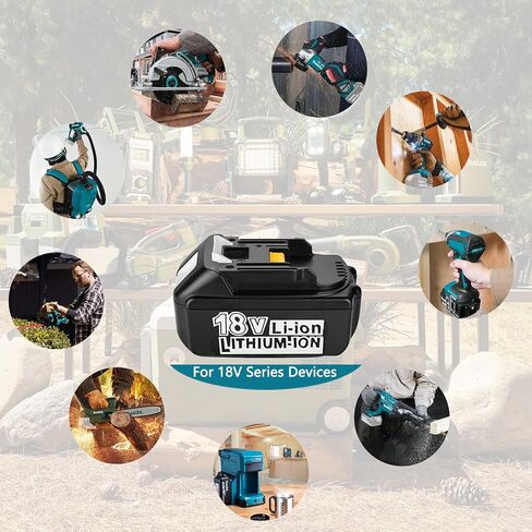 استبدال بطارية M-akita 18V 2 حزم BL1850B 5.0Ah متوافقة مع بطارية M-akita BL1830B BL1850B BL1840B BL1860B BL1815B متوافقة مع أدوات M-akita 18V in Saudi Arabia