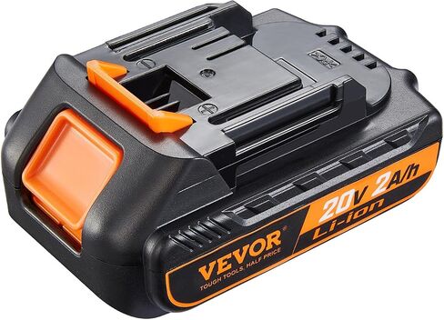 VEVOR 20V 2.0Ah Lithium-Ion Battery - High-Capacity Replacement Battery Pack for Power Tools Batteries, Compatible with 20V Cordless Power Tools in Saudi Arabia