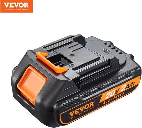 VEVOR 20V 2.0Ah Lithium-Ion Battery - High-Capacity Replacement Battery Pack for Power Tools Batteries, Compatible with 20V Cordless Power Tools in Saudi Arabia