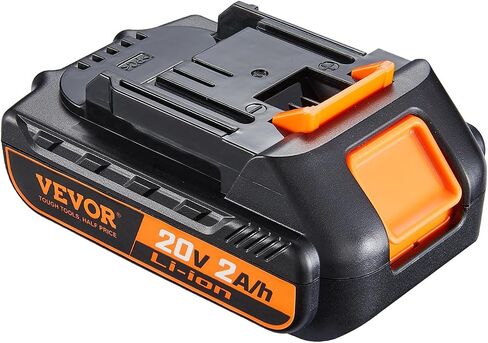 VEVOR 20V 2.0Ah Lithium-Ion Battery - High-Capacity Replacement Battery Pack for Power Tools Batteries, Compatible with 20V Cordless Power Tools in Saudi Arabia