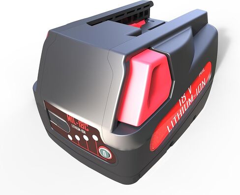 18V 3.0Ah Replacement for Milwaukee,Compatible Part Numbers: 48-11-1830 MV18B V18 Power Tools Battery,can be chaged with 21V DC 5.5mm Adapter, plus with SOC LED Indicator Light (MIL18C) in Saudi Arabia