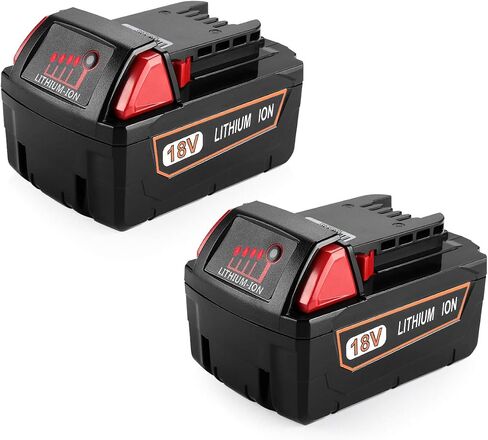 18V 3.0Ah Replacement for Milwaukee,Compatible Part Numbers: 48-11-1830 MV18B V18 Power Tools Battery,can be chaged with 21V DC 5.5mm Adapter, plus with SOC LED Indicator Light (MIL18C) in Saudi Arabia
