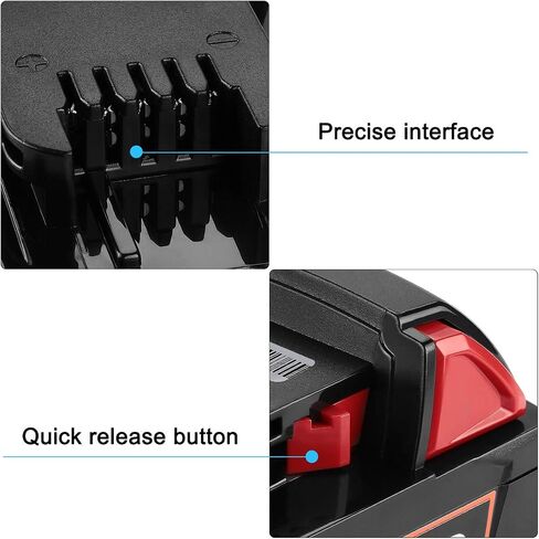 18V 3.0Ah Replacement for Milwaukee,Compatible Part Numbers: 48-11-1830 MV18B V18 Power Tools Battery,can be chaged with 21V DC 5.5mm Adapter, plus with SOC LED Indicator Light (MIL18C) in Saudi Arabia