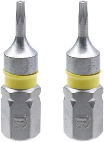 Torx Screwdriver Bits Security Bit Sets 0.98"/25mm Long 1/4" Hex Shank T6 Security Torx High Quantity Screwdriver Bits S2 Alloy Steel - 8pcs in Saudi Arabia
