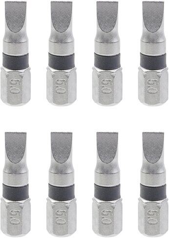 Torx Screwdriver Bits Security Bit Sets 0.98"/25mm Long 1/4" Hex Shank T6 Security Torx High Quantity Screwdriver Bits S2 Alloy Steel - 8pcs in Saudi Arabia