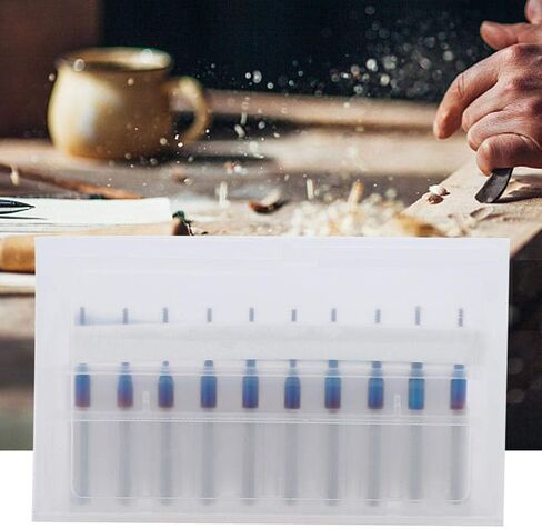 لقم التوجيه، قاطعة الطحن، لقمة قطع الكربيد، لقمة نقش نهاية الذرة الزرقاء لآلات CNC PC B 10 قطع (1.0 مم) in Kuwait