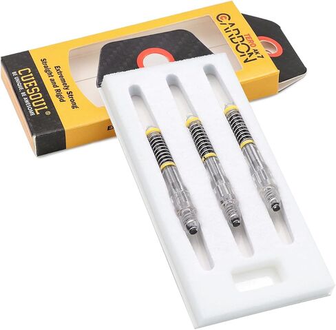 CUESOUL TERO AK7 Carbon Dart Shafts/Stem Built-in Spring Telescopic,Set of 3 pcs in Saudi Arabia