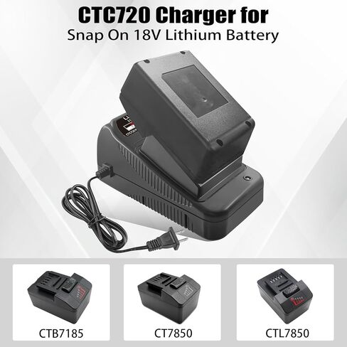 شاحن Snap-on CTC720، استبدل شاحن بطارية ليثيوم أيون 18 فولت CTB8185 CTB8187 CT7850 CTL7850 CTB7185... in Kuwait
