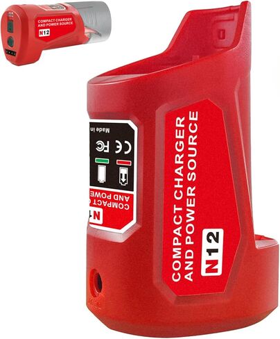 M12 USB محول مصدر الطاقة لميلووكي M12 48-59-1201 49-24-2310 USB محول الشحن 10.8V / 12V سترة ساخنة مصدر الطاقة بطارية ليثيوم أيون مصدر الطاقة in Kuwait