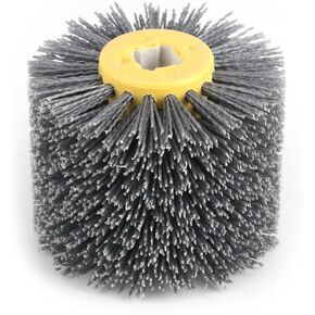 Abrasives Wire Drum Wheel Brush Brunishing Polishing Wheel for Wooden Furniture Burnishing Polishing Striping Drawing Grit #120