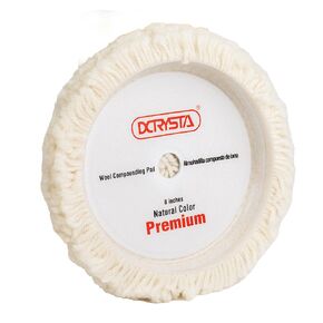 Premium Single Sided Wool Buffing Pad for Automotive Polishing 8 inches (almohadilla compuesta de Lana)