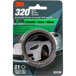 3M Abrasive Cloth Sanding Roll, 03130, 1 in x 2 yd, Extra Fine