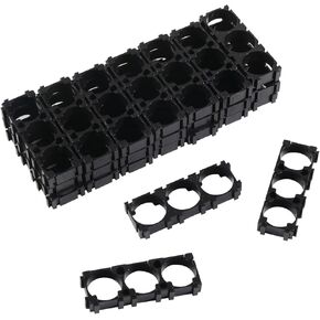 DIANN 30pcs 3 Cell 18650 Battery Holder Bracket Cell Safety Shockproof Plastic Brackets