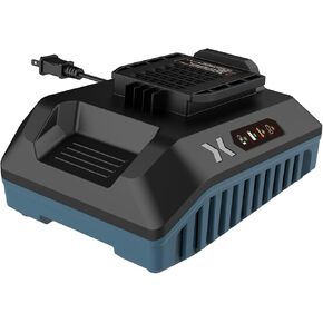شاحن بطارية SENIX X6 5 أمبير لبطاريات ليثيوم أيون SENIX 60 فولت بحد أقصى*، أضواء مؤشر البطارية، قابل للتركيب على الحائط، (CHQX6)