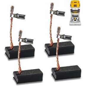 4 قطع من فرش الكربون A27343-4 لـ Dewalt DWP611 DWP611K، لـ Porter 450 450PK [أداء موثوق] [سهلة التركيب]، قطعة استبدال المحرك A27343 in Kuwait