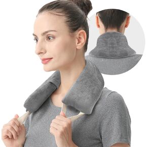 uncn Heating Pad for Neck and Shoulders and Back Washable Small Microwavable Neck Wrap Weighted Lavender Neck Warmer Heat Wrap Microwave Heatable Rice Sock Cervical Hot Pack Aromatherapy Scented