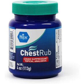 MED PRIDE Medpride Chest Rub-Topical Analgesic + Cough Suppressant Ointment, 4 Oz Gel Container-Camphor, Menthol, Eucalyptus Formula-Soothing, Vaporizing Cream for Adults, Men, Women, Kids, Toddlers