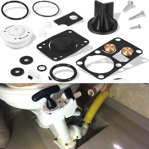 29045-3000 Marine Manual Toilet Service Kit Fit for 2008 to 2024 Jabsco 29090-3 & 29120-3 Series Toilet