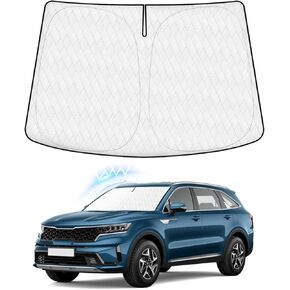 KUST Custom Fit Windshield Sun Shade for Kia Sorento 2011 2012 2013 2014 2015 Sunshade Window Sun Visor Protector Foldable Blocks UV Rays Keep Your Car Cooler