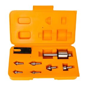9PCS Mt2 Medium Duty Live Center Set, 2MT Morse Taper with 7 Interchangeable Points for Lathe Tailstock Machine