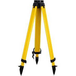 Telescopic Leg Tripod Instrument, Heavy Duty Aluminum Surveying Tripod for Surveying Construction with 5/8 Inch 11 Thread Flat Head for Total Station, Theodolite, Automatic Level-Tk1015