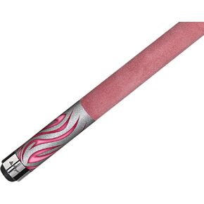 F-2780 Orion Silver Kandy with Pink Tribal Flames Cue