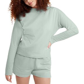 Hanes Womens Originals Garment Dyed Sweatshirt, Fleece Pullover For Women