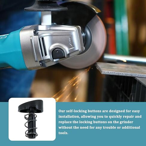 زاوية طاحونة الفرامل زر القفل الذاتي الذاتي قفل دبوس رئيس شل زر لماكيتا 9553NB زاوية طاحونة السلطة أداة الملحقات 5 مجموعة (9523NB 5 حزمة) in Kuwait