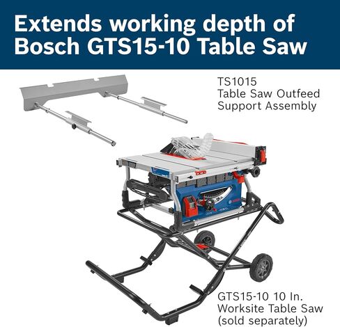 منشار الطاولة BOSCH TS1015، مجموعة دعم التغذية الخارجية in Saudi Arabia