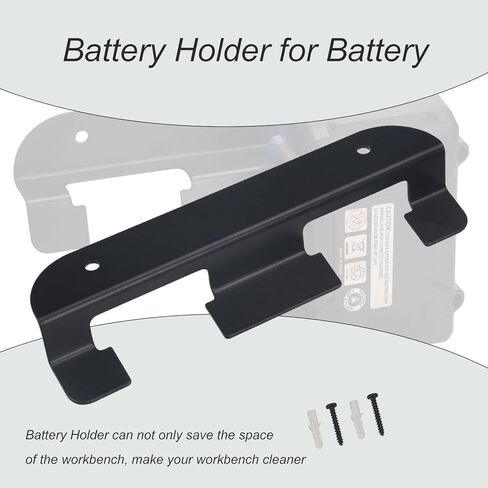 يعمل حامل البطارية لبطارية Kobalt 24V Max / حامل بطارية Kobalt لـ KB224-03 KB424-03 KB524-03 KB624-03 - لحامل بطارية Kobalt - حامل بطارية على الحائط (عبوتان) in Kuwait