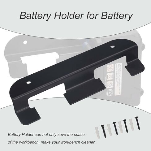 Battery Holder Work for Kobalt 24V Max Battery/Kobalt Battery Mount for KB224-03 KB424-03 KB524-03 KB624-03 - for Kobalt Battery Holder - Battery Holder Wall Mount (2 pack) in Saudi Arabia