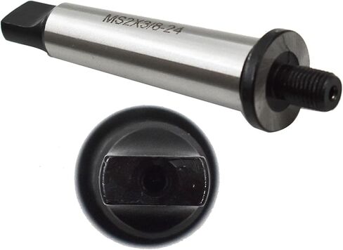 MT2 Adapter 2MT Shank To 3/8 Inch-24 Threaded Drill Chuck Arbor Accuracy Ground Threaded Drill Chuck Arbor Fit for Drill Milling Boring Lathes in Saudi Arabia