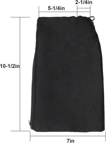 حقيبة جمع الغبار السوداء 322955M لمنشار هيتاشي/ميتابو HPT ميتري C8FSE، C8FSHE مع سحاب وحامل سلكي قابل للتعديل، أكياس تجميع الغبار لمنشار ميتري، أداة صنفرة حزام الخزان، أداة تسوية الحواف in Kuwait