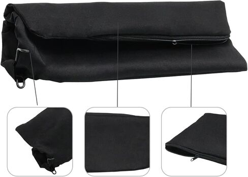 حقيبة جمع الغبار السوداء 322955M لمنشار هيتاشي/ميتابو HPT ميتري C8FSE، C8FSHE مع سحاب وحامل سلكي قابل للتعديل، أكياس تجميع الغبار لمنشار ميتري، أداة صنفرة حزام الخزان، أداة تسوية الحواف in Kuwait