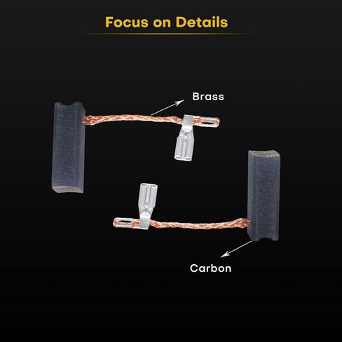 4 قطع من فرش الكربون A27343-4 لـ Dewalt DWP611 DWP611K، لـ Porter 450 450PK [أداء موثوق] [سهلة التركيب]، قطعة استبدال المحرك A27343 in Kuwait