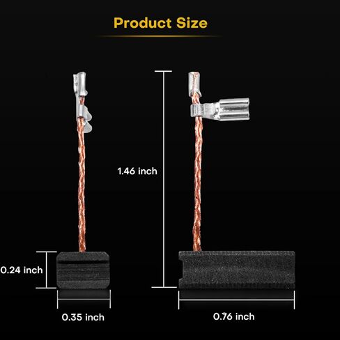 4 قطع من فرش الكربون A27343-4 لـ Dewalt DWP611 DWP611K، لـ Porter 450 450PK [أداء موثوق] [سهلة التركيب]، قطعة استبدال المحرك A27343 in Kuwait