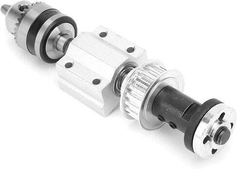 Morse Drill Chuck Connecting Rod Table Drill Unpowered Spindle Assembly B12 Drill Chuck M10 Shaft Sleeve DIY Woodworking Cutting Grinding Table in Saudi Arabia