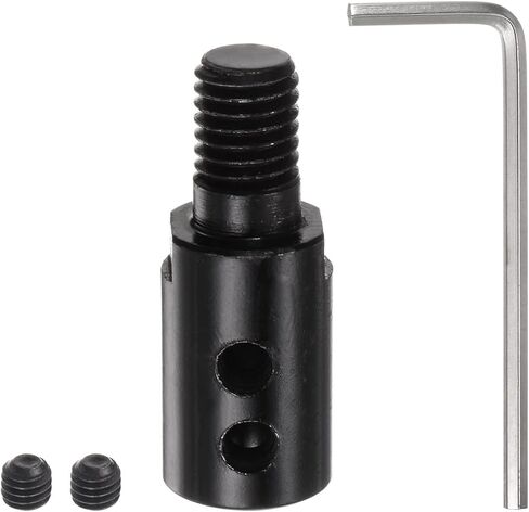 Angle Grinder Motor Shaft Coupler M10 12mm Sleeve Saw Blade Connecting Saw Chuck Adapter Arbor Mandrel Connector Rod with L Shape Wrench in Saudi Arabia