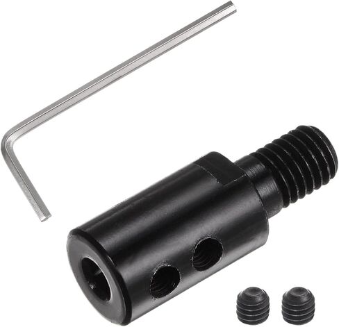 Angle Grinder Motor Shaft Coupler M10 12mm Sleeve Saw Blade Connecting Saw Chuck Adapter Arbor Mandrel Connector Rod with L Shape Wrench in Saudi Arabia
