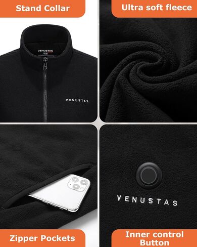 سترة Venustas النسائية 3 في 1 المُدفأة (مقاس 2XL)، ووقت تشغيل إضافي 2X حزمة بطارية 10,000 مللي أمبير في الساعة in Saudi Arabia