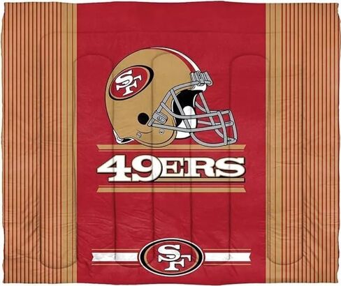 طقم لحاف وشام من Northwest NFL San Francisco 49ers، كامل/كوين، آمن، ألوان الفريق in Saudi Arabia