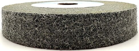 EXL Deburring Wheel - 6" x 1" x 1" 9S Fine Grit - Silicon Carbide - Metal Deburring, Finishing and Polishing Wheel - Convolute - (1 Pack) in Kuwait