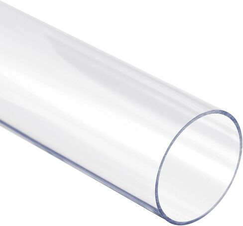 uxcell Rigid Round Clear Tubing 37.6mm(1.48'') ID x 40mm(1.57'') OD x 1.64Ft Length Plastic Tube in Saudi Arabia